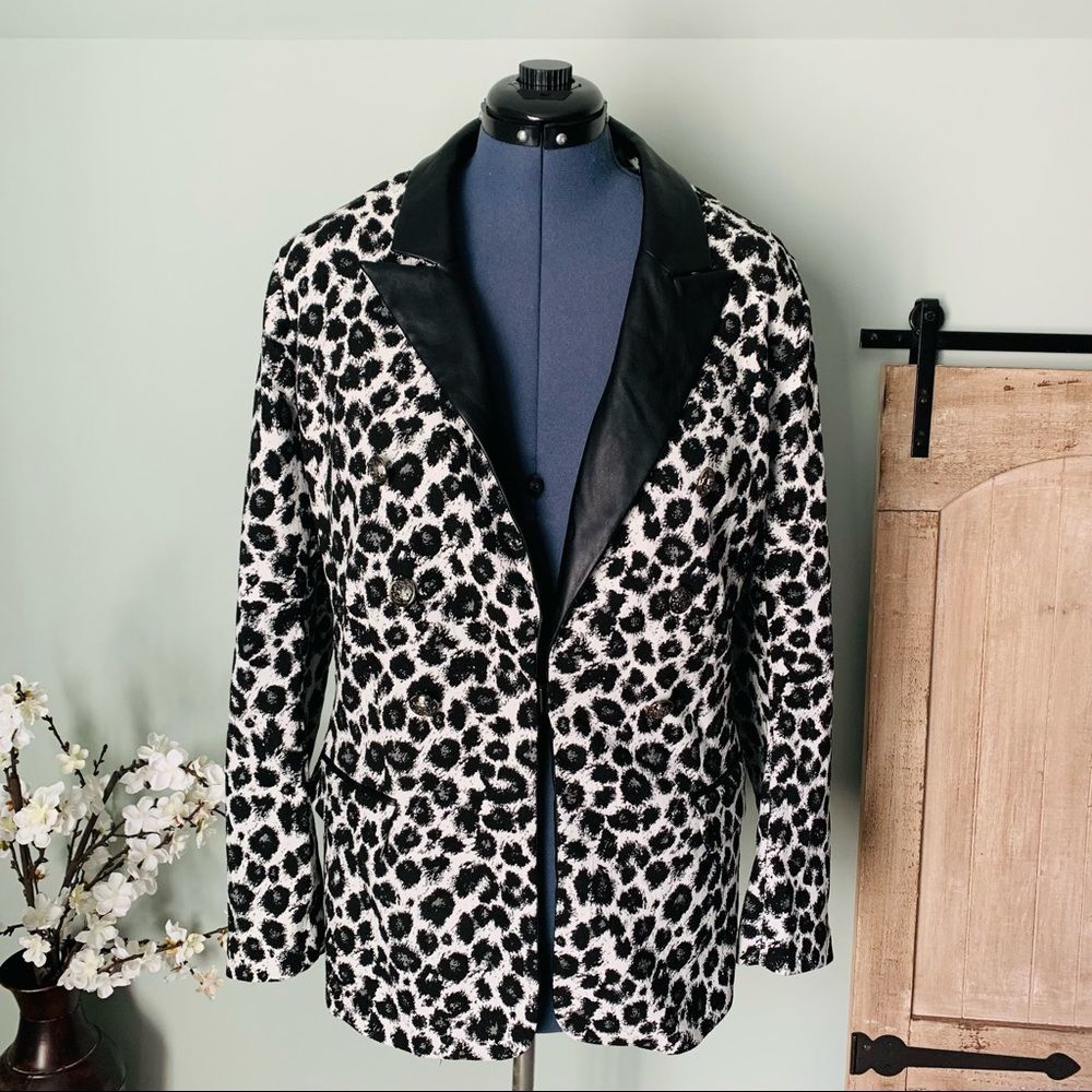 Lane Bryant Leopard Print "Bryant Blazer" Size 24 - Picture 12 of 15